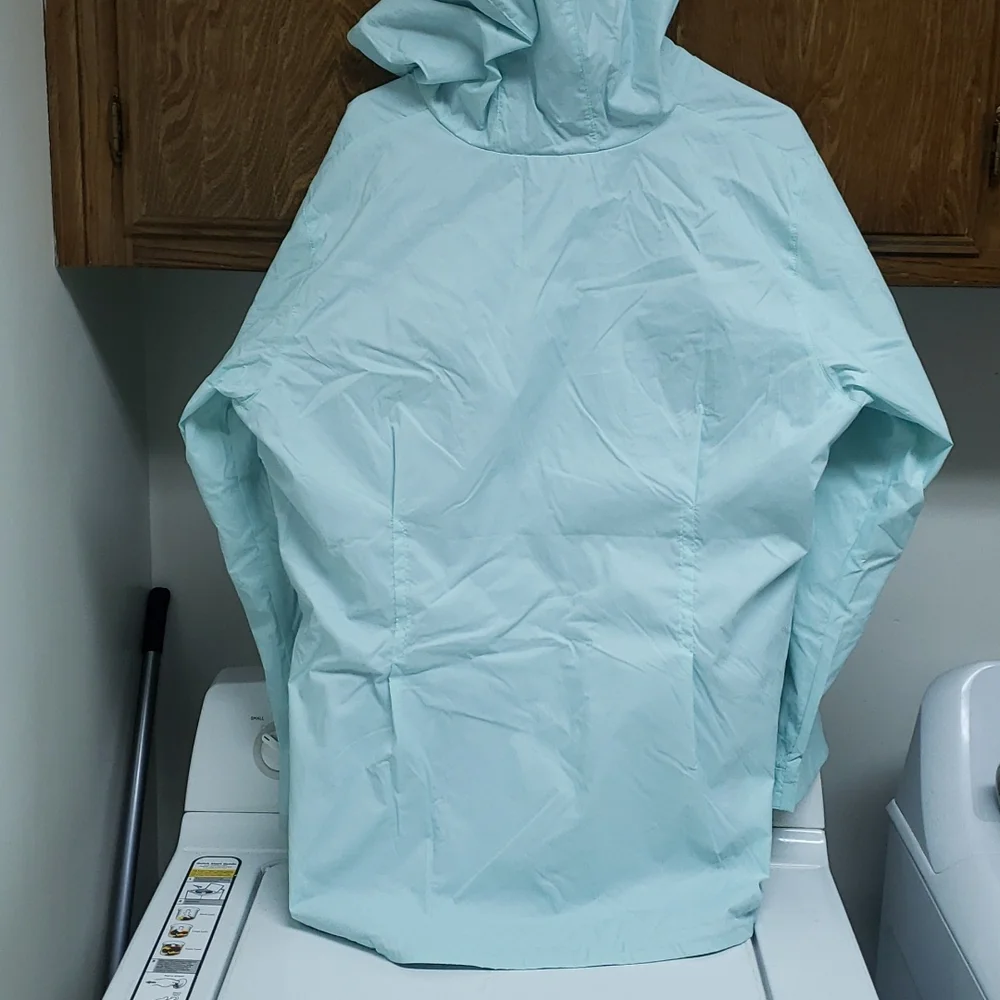Columbia Light Aqua blue Wind Breaker Jacket. (2X) NEW - Picture 7 of 7